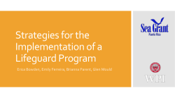 Strategies for the Implementation of a Lifeguard Program