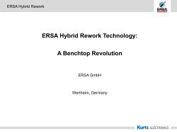 ERSA Rework Evaluation Process