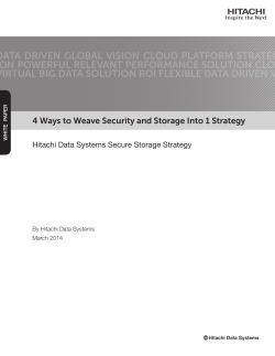 4 Ways to Weave Security and Storage into 1 Strategy