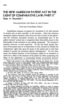 New American Patent Act in the Light of Comparative Law Part II
