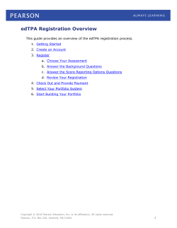 edTPA Registration Overview