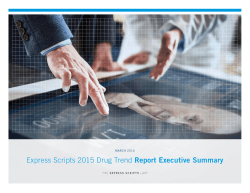 Express Scripts 2015 Drug Trend Report Executive Summary