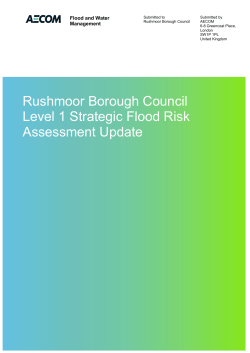 Strategic Flood Risk Assessment Level 1