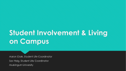 Student Involvement and Living on Campus