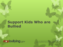 Support Kids Who are Bullied