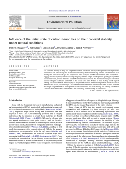 Influence of the initial state of carbon nanotubes on their colloidal