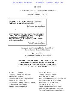 Motion to Hold Appeal in Abeyance and Discharge Time Scheduling