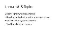 Linear Flight-Dynamics Analysis