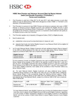 HSBC New Premier and Advance Account Step