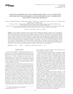 Arsenate sorption on two chinese red soils evaluated with