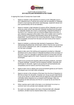 Coach Code of Conduct Form