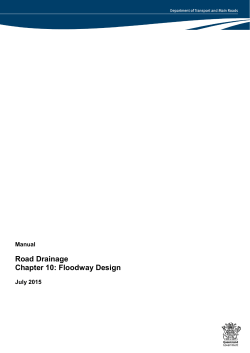 Chapter 10: Floodway design - Department of Transport and Main