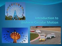 Uniform Circular Motion
