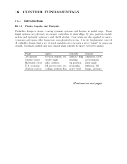 16 CONTROL FUNDAMENTALS