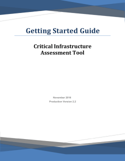 Critical Infrastructure Assessment Tool