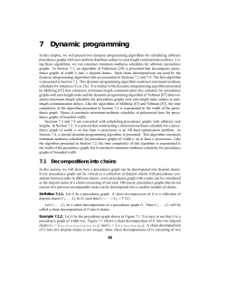 7 Dynamic programming