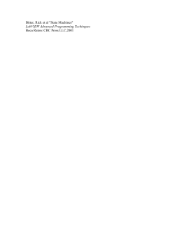 State Machines - University of Utah Physics