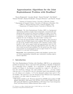 Approximation Algorithms for the Joint Replenishment