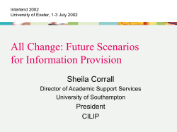 Presentation - Forum for Interlending and Information Delivery