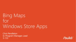 Bing Maps for Windows Store Apps