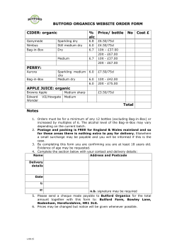 BUTFORD ORGANICS WEBSITE ORDER FORM CIDER: organic