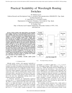 Practical Scalability of Wavelength Routing Switches