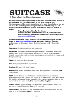 A Show about the Kindertransport