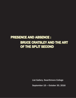 presence and absence : bruce cratsley and the art of the split second