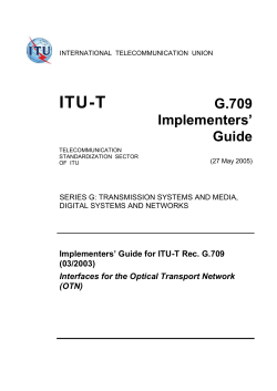H.323 Series Implementers Guide - January 2004