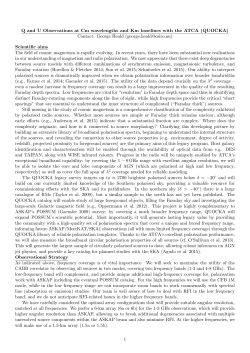 Q and U Observations at Cm wavelengths and Km baselines with