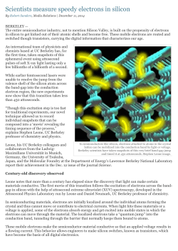 Scientists measure speedy electrons in silicon