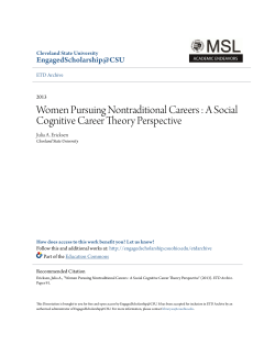 A Social Cognitive Career Theory Perspective