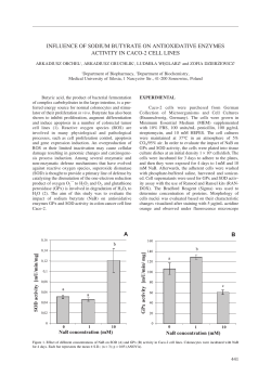 influence of sodium butyrate on antioxidative enzymes activity in