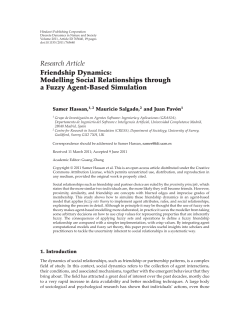 Friendship Dynamics: Modelling Social Relationships through a