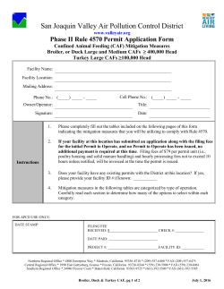Phase II Rule 4570 Permit Application Form