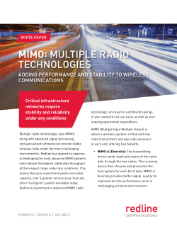 MIMO: MULTIPLE RADIO TECHNOLOGIES
