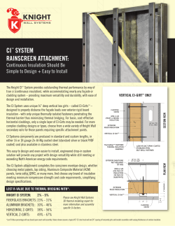 ci&trade; system rainscreen attachment
