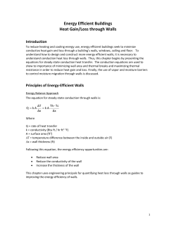 Heat Gain/Loss through Walls