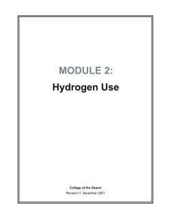 Module 2: Hydrogen Use