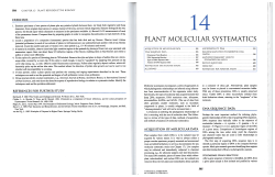 plant molecular systematics