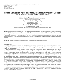 Natural Convection Inside a Rectangular Enclosure with Two