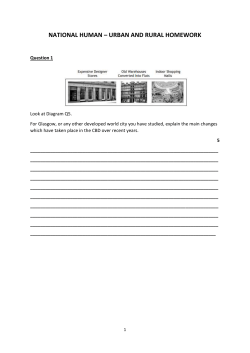 National Human Urban and Rural Homework