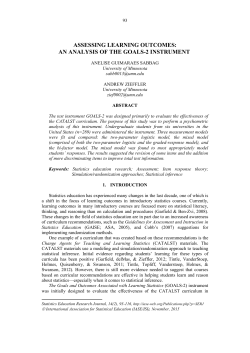 Assessing Learning Outcomes - International Association for