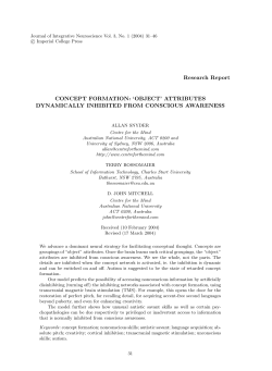 Concept formation: `object` attributes dynamically inhibited from