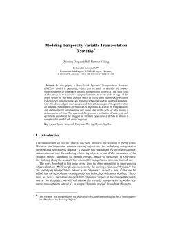 Modeling Temporally Variable Transportation