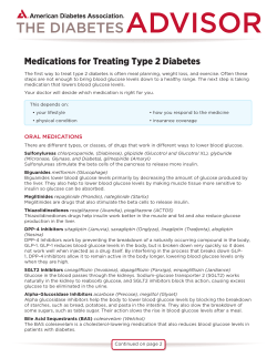 Medications for Treating Type 2 Diabetes