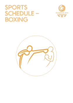 sports schedule &ndash; boxing