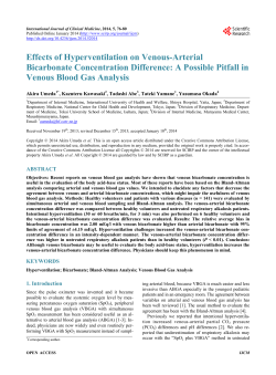 Effects of Hyperventilation on Venous