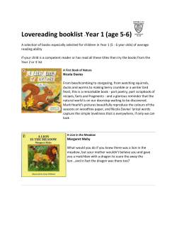 A selection of books especially selected for children in Year 1 (5