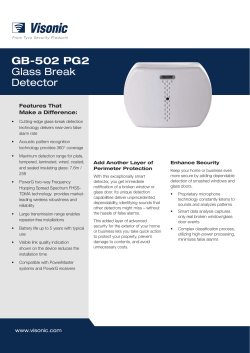 GB-502 PG2 Glass Break Detector